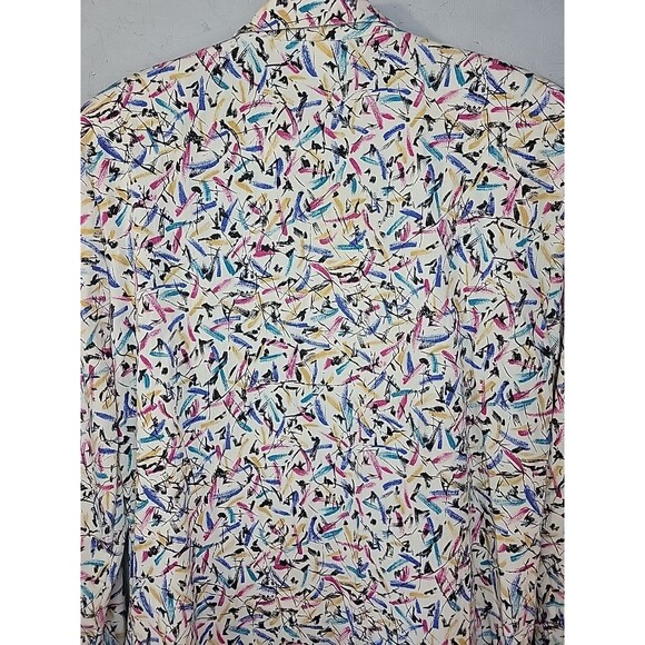 Vtg‎ 80s Claude Artsy Art Loud Oversized Jacket Sz M  Blazer Boho Retro - Picture 10 of 14